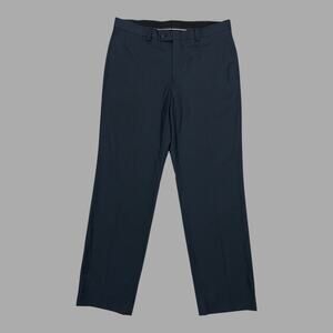 Pronto Uomo Mens Flat Front Straight Leg Dress Pants